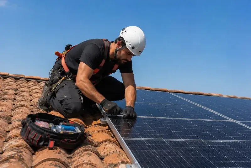 Maintenance et monitoring de panneaux solaires à Montroy