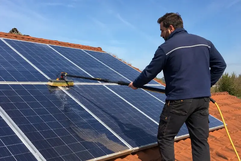 Nettoyage et entretien de panneaux solaires à Montroy